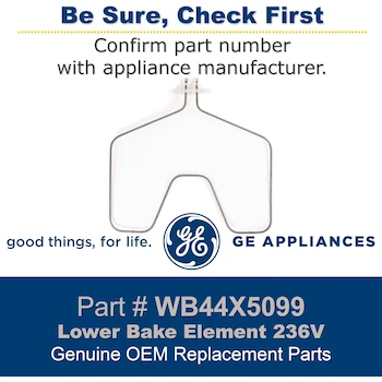 Imagen 4 de Range Kleen 7502 Black Stainless Steel Replacement Oven Bake Element, 17.5 x 18 inches