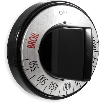 Imagen de referencia para Camco 00973 Gas Range Knob - Perilla para Quemador Superior / Horno / Broiler, Color Negro, con Adaptador, Inserto y Dial, Compatible con la Mayoría de Modelos