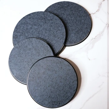 Imagen 4 de Reston Lloyd Electric Stove Burner Covers, Set of 4, Black Granite, 2 de 8" y 2 de 10", Cubiertas Redondas de Peltre para Estufas Eléctricas