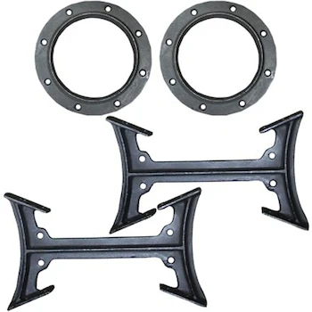 Imagen de referencia para US Stove BKAD500 Kit Adaptador de Estufa de Campamento de Doble Barril de Hierro Fundido Negro