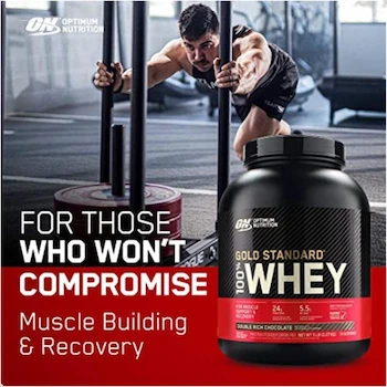 Imagen 5 de Optimum Nutrition Gold Standard 100% Whey Proteína en Polvo Vainilla 5 lb 2.27 kg