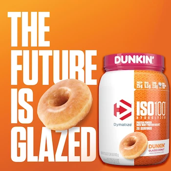 Imagen 2 de Dymatize ISO100 Dunkin Glazed Donut Whey Protein Isolate 20 Servings