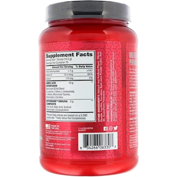 Imagen 2 de BSN Amino X Post Workout Powder Fruit Punch 70 Servings