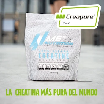 Imagen 4 de Meta Nutrition Creatina Monohidratada Alemana Creapure® 300g 60 Servicios