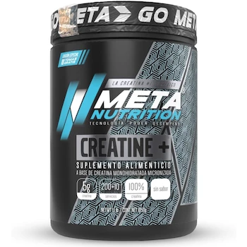 Imagen de referencia para Meta Nutrition Creatina Monohidratada de Alta Pureza 1Kg Edición Limitada Sin Sabor Vegana 200+10 Servicios