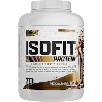 Imagen de referencia para NUTREX Research - ISOFIT Whey Isolate Protein 5 lb 70 Ser Sabor Chocolate Shake
