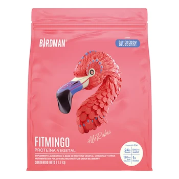 Imagen alusiva al producto Birdman Fitmingo Proteína Vegana en Polvo Blueberry 1.7Kg