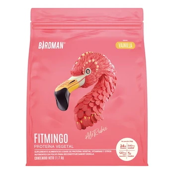 Imagen alusiva al producto Birdman Fitmingo Proteína Vegana en Polvo Vainilla 1.7Kg