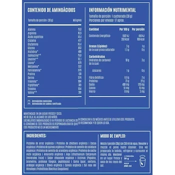 Imagen 3 de Birdman Falcon Protein Proteína Vegana Orgánica Chai 1.17kg