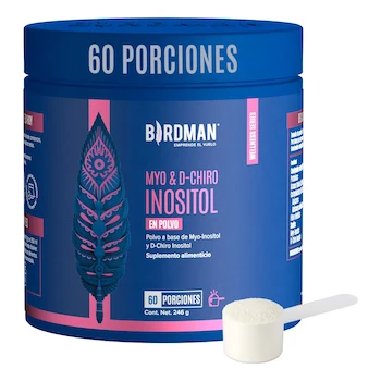 Imagen de referencia para Birdman Myo & D-Chiro Inositol 4100 Mg En Polvo Proporción 40:1 Sin Aditivos 60 Porciones 246 G