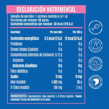 Imagen 5 de Birdman Myo & D-Chiro Inositol 4100 Mg En Polvo Proporción 40:1 Sin Aditivos 60 Porciones 246 G