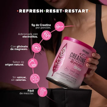 Imagen 4 de Birdman Creatine Refresher Creatina Monohidratada Electrolitos Magnesio Vitaminas Pink Lemonade 30 Porciones