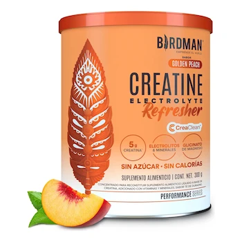 Imagen de referencia para Birdman Creatine Refresher Creatina Monohidratada Electrolitos Magnesio Vitaminas Golden Peach 30 Porciones