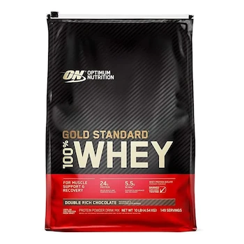 Imagen de referencia para Optimum Nutrition Gold Standard 100% Whey Proteína Sabor Double Rich Chocolate 4.54kg