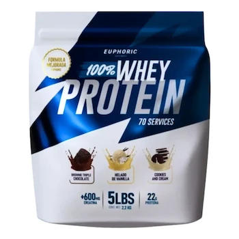 Imagen de referencia para Proteína 100% Whey Euphoric 2.2 Kg Adicionada Con Creatina Sabor Vainilla