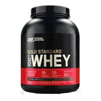 Imagen alusiva al producto Suplemento Optimum Nutrition Proteína Gold Standard 100% Whey Sabor Café 2.27kg Polvo