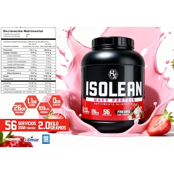 Imagen 2 de Holix Lab Proteína Whey Hidrolizada Fresas 2kg 60 Serv