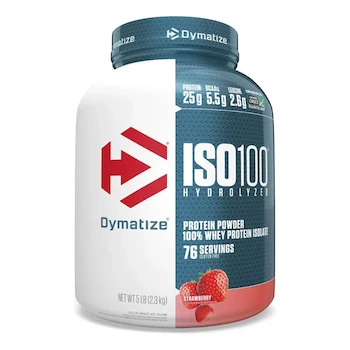 Imagen de referencia para Proteína Iso 100 Dymatize Hidrolizada 2.3 kg Sabor Strawberry