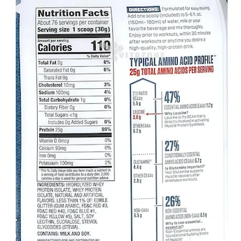 Imagen 2 de Dymatize ISO-100 Suplemento Proteína En Polvo 2.3kg Sabor Fruity Pebbles