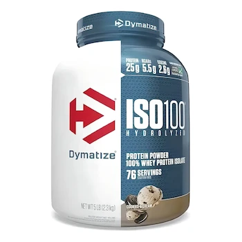 Imagen de referencia para Suplemento en Polvo Dymatize Iso-100 Proteína Sabor Cookies & Cream 2.3kg