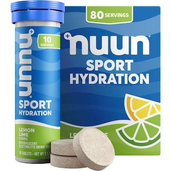 Imagen alusiva al producto Nuun Sport Hidratación Limón-Lima 55 g, 8 Tubos
