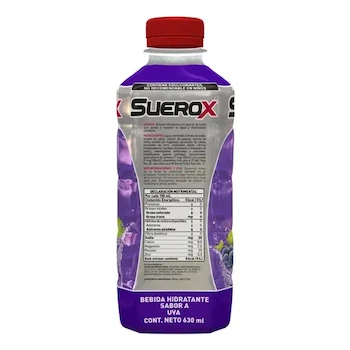 Imagen 3 de Suerox Uva 630 Ml Electrolitos Orales 8 Iones Adulto