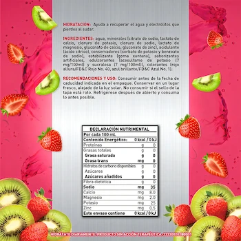 Imagen 3 de Suerox Fresa - Kiwi 630ml Electrolitos Orales 8 Iones Adulto