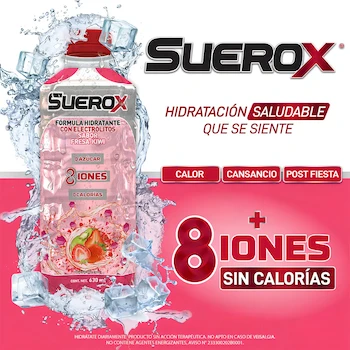 Imagen 4 de Suerox Fresa - Kiwi 630ml Electrolitos Orales 8 Iones Adulto