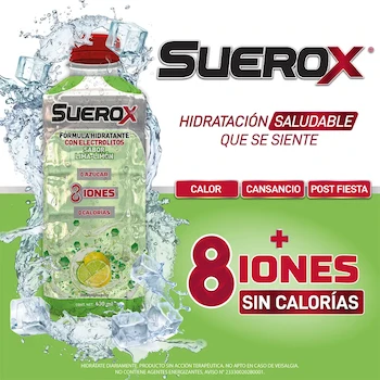 Imagen 4 de Bebida con Electrolitos Suerox Adulto Lima Limón 630ml