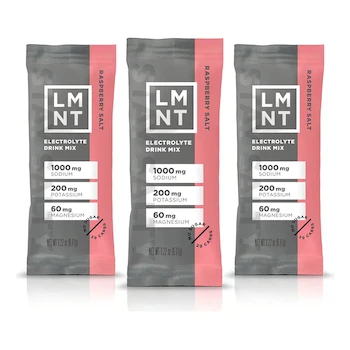Imagen de referencia para Electrolitos LMNT Zero Sugar Sal de Frambuesa Mezcla de Bebidas 30 Unidades