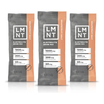 Imagen de referencia para LMNT Electrolitos Cero Azúcar Sabor Grapefruit Salt Mezcla de Bebidas 30 Stick Packs