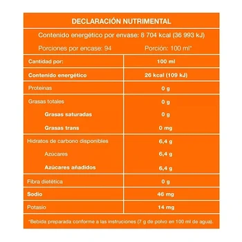 Imagen 3 de Gatorade En Polvo Sabor Naranja De 2.38 Kg
