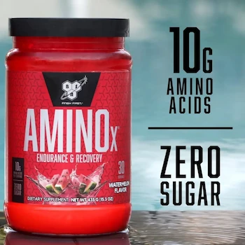 Imagen 2 de Suplemento en Polvo BSN Endurance and Recovery AMINOx Aminoácidos Sabor Sandía 435g
