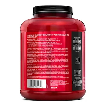 Imagen 2 de BSN Syntha-6 Ultra Premium Protein Matrix Suplemento en Polvo Sabor Nieve de Vainilla 2.27kg