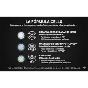 Imagen 4 de Cellx Creatina Ultra Pura Monohidratada Para 4 Meses Sin Sabor