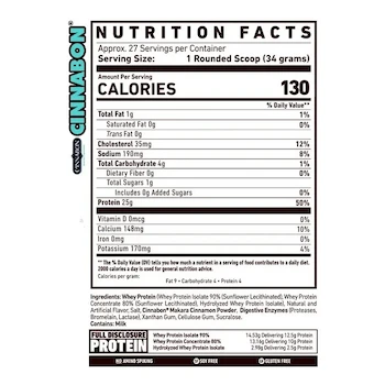 Imagen 2 de Proteína Ghost Whey 2 Lbs 27 Serv Sabor Cinnabon Roll