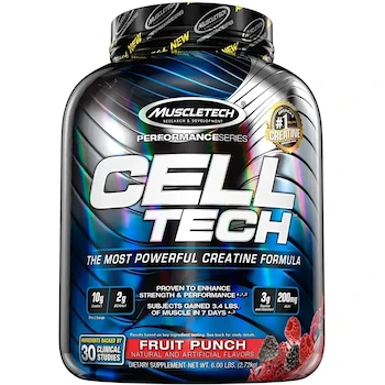 Imagen 2 de Suplemento en Polvo MuscleTech Cell-Tech Creatina Intra Treino Sabor Ponche de Frutas 2.72kg