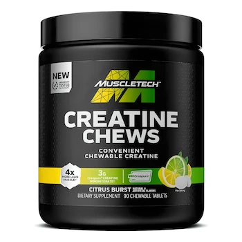 Imagen de referencia para Creatina Monohidratada Muscletech Creatine Chews 90 Tabletas Citrus