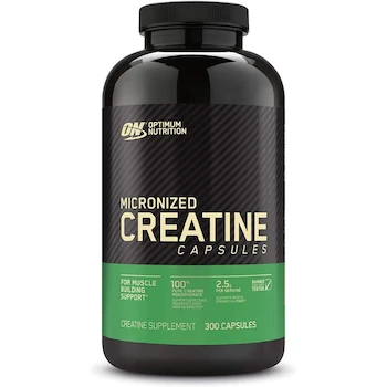Imagen de referencia para Creatina Micronizada Optimum Nutrition 300 Cápsulas 150 Serv Sin Sabor