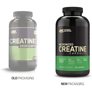 Imagen 2 de Creatina Micronizada Optimum Nutrition 300 Cápsulas 150 Serv Sin Sabor