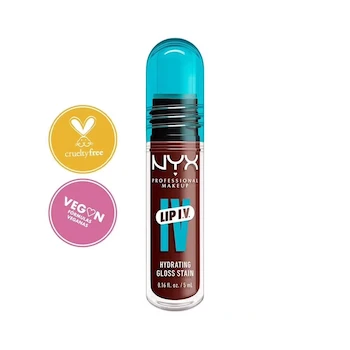 Imagen 3 de NYX PROFESSIONAL MAKEUP Lip I.V. Tinta de Labios Hidratante Efecto Gloss Moka Me Wet 5 ml