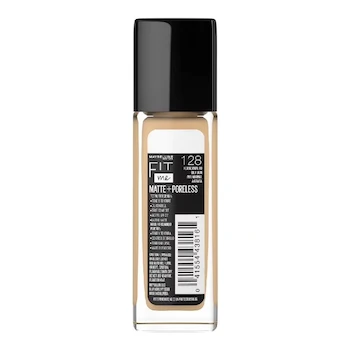 Imagen 2 de Base de maquillaje Maybelline New York Fit Me! Matte + Poreless 128 Warm Nude 30 ml