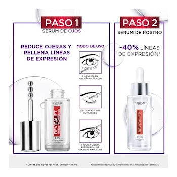 Imagen 4 de Sérum Rellenador de Ojos Loreal Revitalift Ácido Hialurónico 20 ml
