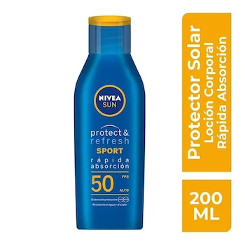 Imagen alusiva al producto NIVEA SUN Protect & Refresh Protector Solar Corporal FPS 50+ 200 ml