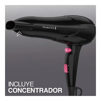 Imagen 4 de Secador Remington Pro Ceramic D16A-110F Negro
