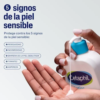 Imagen 5 de Cetaphil Crema Limpiadora Espumosa Hidratante 473ml Para Piel Sensible con Niacinamida y Aloe Vera
