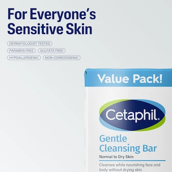 Imagen 5 de CETAPHIL Gentle Cleansing Bar 4.5 oz (Paquete de 6)