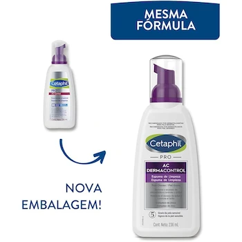 Imagen 2 de Cetaphil PRO AC Dermacontrol Espuma de Limpieza 236 ml