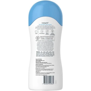 Imagen 2 de CETAPHIL® Gel de Baño Corporal Ultra Suave Sin Fragancia Aloe Vera y Vitamina B5 500ml Todo Tipo de Piel