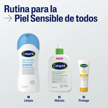 Imagen 3 de CETAPHIL® Gel de Baño Corporal Ultra Suave Sin Fragancia Aloe Vera y Vitamina B5 500ml Todo Tipo de Piel